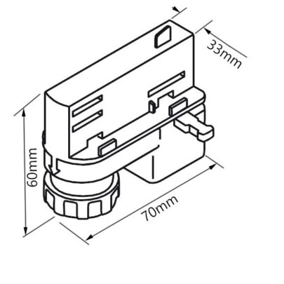 3-Phasen Universaladapter, schwarz