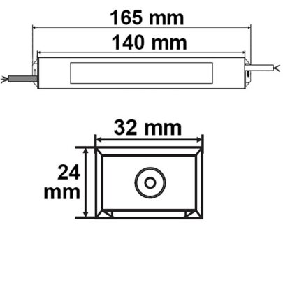 LED Trafo 12V/DC, 0-30W, IP66