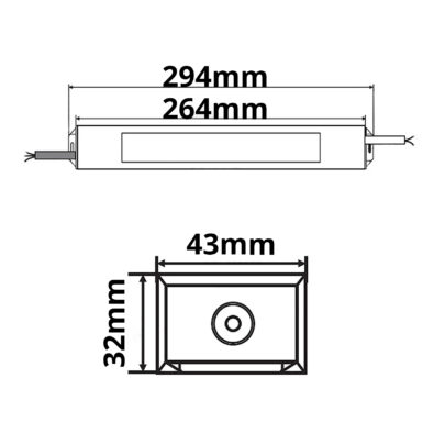 LED Trafo 24V/DC, 0-100W, IP66