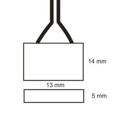 Clip-Rundstecker-Anschluss (max. 5A) für 2-pol. IP20 Flexstripes mit Breite 8mm, Pitch-Abstand >12mm