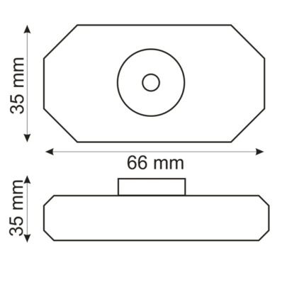 LED Dreh-Controller (Dimmer) weiß, 2A, max. 48 Watt, Rundstecker Anschluss