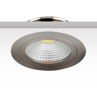 LED Einbaustrahler COB mit Reflektor, 5W, 60°, nickel geb., warmweiß