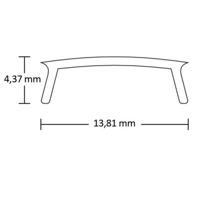 Abdeckung COVER1 opal/satiniert 300cm