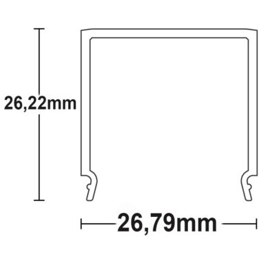 Abdeckung COVER12 opal 200cm für SURF24(FLAT)/DIVE24(FLAT)