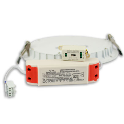 LED Downlight, 24W, ultraflach, ColorSwitch 2600|3100|4000K, dimmbar