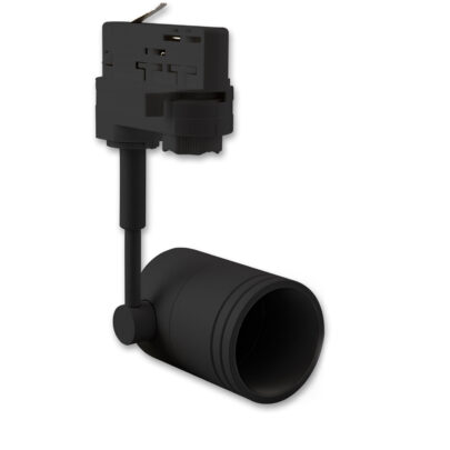 3-Phasen Schienen-Adapter für GU10-Spots, schwarz matt