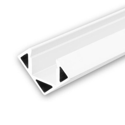 LED Eckprofil CORNER11 Aluminium pulverbeschichtet weiß RAL 9010, 200cm