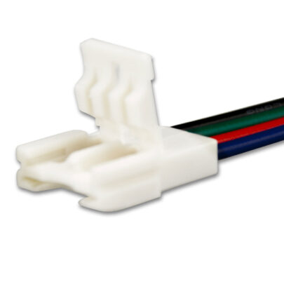 Clip-Kabelanschluss (max. 5A) C2-410 für 4-pol. IP20 Flexstripes mit Breite 10mm, Pitch >8mm