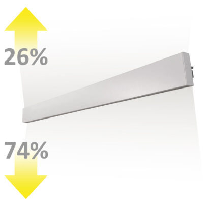 LED Wandleuchte Linear Up+Down 900, 910mm, 30W, IP40, weiß, warmweiß