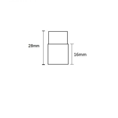 Kontakt-Verbinder mit Kabel (max. 5A) O1-212 für 2-pol. IP68 Flexstripes Breite 12mm und Pitch >8mm