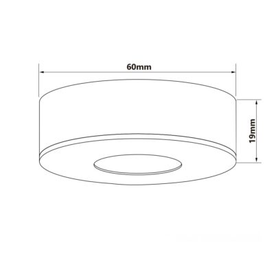 LED Ein- und Unterbauleuchte MiniAMP schwarz, 3W, 24V DC, warmweiß, dimmbar