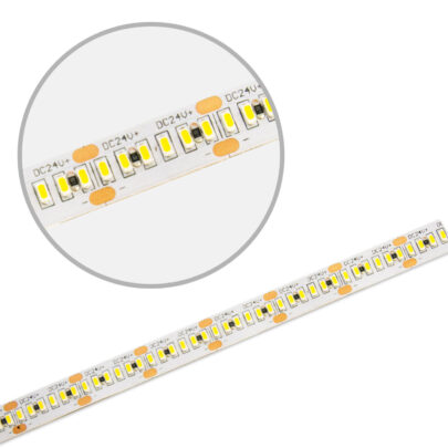 LED CRI930 MiniAMP Flexband, 24V DC, 12W, IP20, 3000K, 120cm, beids. 30cm Kabel + maleAMP, 300 LED/m