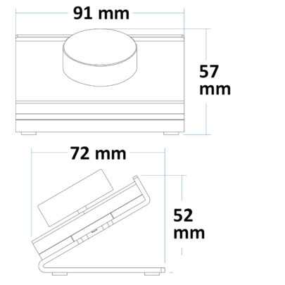 Sys-Pro RGB 1 Zone Tisch-Fernbedienung, schwarz