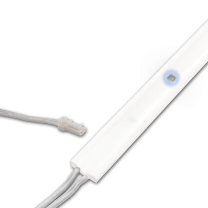 LED UV-C MiniAMP Flexband 270nm, 12V DC, 3W, IP54, 58cm, weiß, eins. Kabel + maleAMP, 12 LED/m