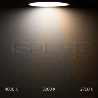 LED Deckenleuchte PRO schwarz, 8W, rund, DN120, ColorSwitch 2700|3000|4000K, dimmbar