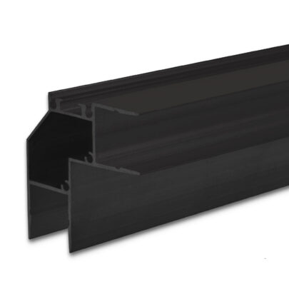 LED Eckprofil HIDE ANGLE Aluminium schwarz RAL 9005, 200cm