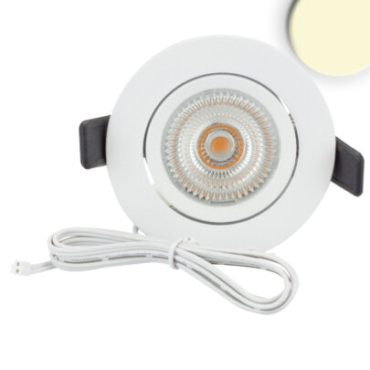 LED Einbauleuchte Slim68 MiniAMP weiß, rund, 8W, 24V DC, warmweiß, nicht dimmbar