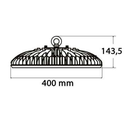 LED Hallenleuchte TOQ 85°C, 120W, 6000K, IP65