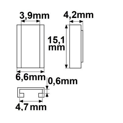 Kontakt-Verbinder mit Kabel Universal (max. 5A) K2-25 für 2-pol. IP20 Flexstripes mit Breite 5mm