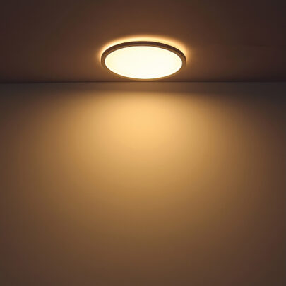 LED Deckenleuchte Slim420 weiß, 24W, rund, DN420, warmweiß, Up&Down