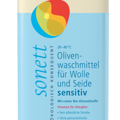 Olivenwaschmittel für Wolle und Seide sensitiv 20-40°C – 1L