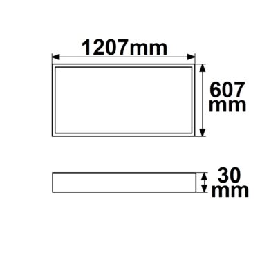 Einbaurahmen für Infrarot-Panel PREMIUM Professional 705, 607x1207mm