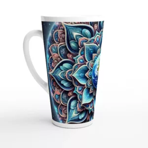 Weiße Latte-Tasse 17oz