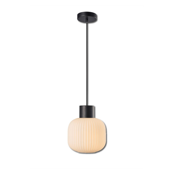 Pendelleuchte, white Glas, rund, E27, 50-300cm, exkl. Leuchtmittel, exkl. Baldachin