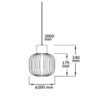 Pendelleuchte, white Glas, rund, E27, 50-300cm, exkl. Leuchtmittel, exkl. Baldachin
