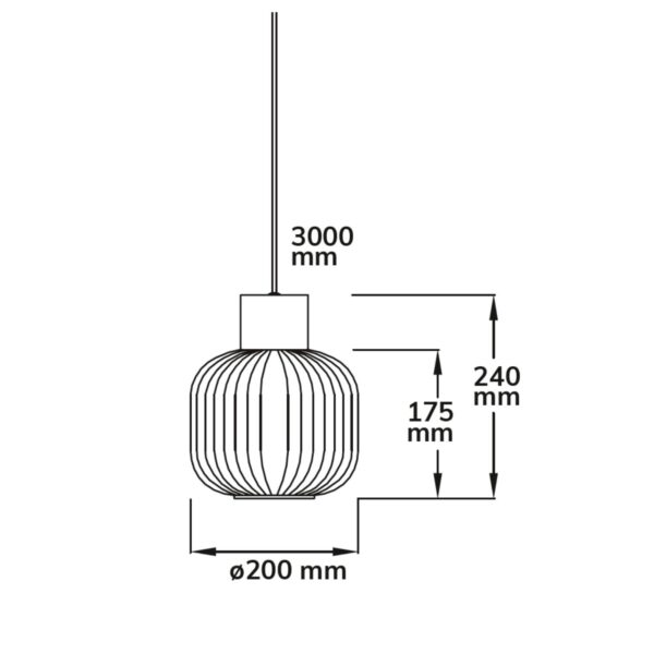 Pendelleuchte, white Glas, rund, E27, 50-300cm, exkl. Leuchtmittel, exkl. Baldachin