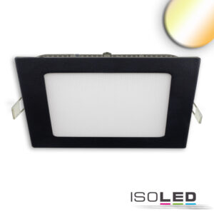 LED Downlight, 24W, eckig ultraflach schwarz, 300x300mm, ColorSwitch 3000|3500|4000K, dimmbar