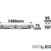 LED Wannenleuchte 150cm mit Notlichtfunktion, IP65, PowerSwitch 35-60W, ColorSwitch 3000|4000|5000K