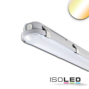 LED Wannenleuchte 120cm mit Notlichtfunktion, IP65, PowerSwitch 25-40W, ColorSwitch 3000|4000|5000K