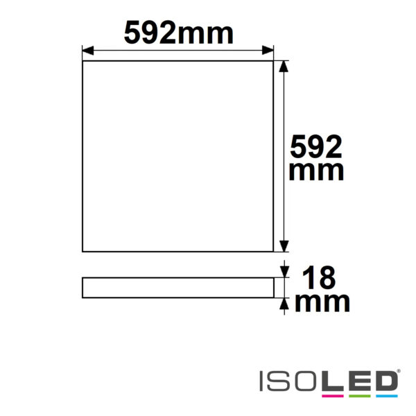 Infrarot-Panel PREMIUM Professional 300, 592x592mm, 285W