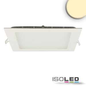 LED Downlight, 15W, eckig, ultraflach, blendungsreduziert, weiß, warmweiß, dimmbar CRI90