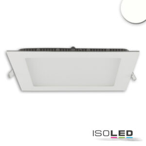 LED Downlight, 15W, eckig, ultraflach, blendungsreduziert, weiß, neutralweiß, dimmbar CRI90