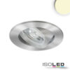 LED Einbauleuchte Slim68 Alu gebürstet, rund, 9W, warmweiß, DALI dimmbar