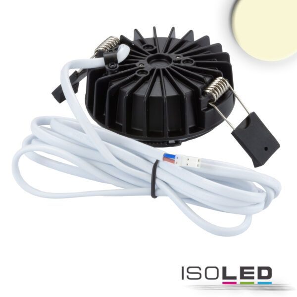 LED Einbaustrahler Sys-90 MiniAMP, 10W, 24V DC 3000K, CRI92, dimmbar (exkl. Cover)