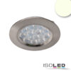 LED Möbeleinbaustrahler MiniAMP silber, 4W, 60°, 12V DC warmweiß 3000K, dimmbar