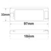 0/1-10V Input, PWM-Dimmer, 1 Kanal, 5-36V DC 8A, 48V DC 4A