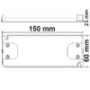 LED Trafo MiniAMP 24V/DC, 0-50W, 120cm Kabel mit Flachstecker, sekundär 2 female Buchsen