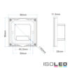 Sys-Pro Single Color 3 Zonen Einbau-Touch-Fernbedienung + DMX Output, schwarz, 230V