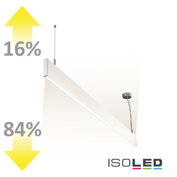 LED Hängeleuchte Linear Up&Down 600, 25W, prismatisch, linear- u. 90° verbindbar, weiß, warmweiß