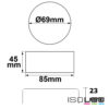 Wireless Touch RGB PWM-Dimmer mit Funk-Fernbedienung Round, 12-24V DC 3x4A
