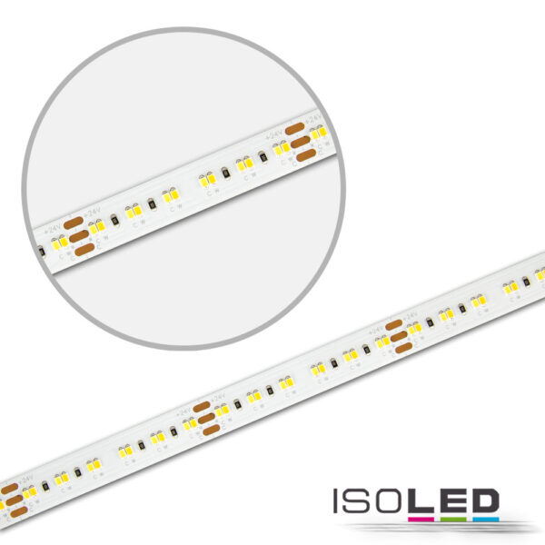 LED CRI930/960 Linear10 CCT Flexband, 24V DC, 10W ww + 10W kw, IP20, 5m Rolle, 240 LED/m