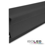 LED Trockenbauleuchte Single Curve, schwarz pulverbeschichtet 200cm