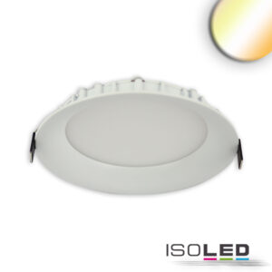LED Downlight, 15W, ultraflach, ColorSwitch 2600|3100|4000K, dimmbar