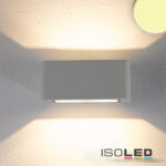LED Wandleuchte Up&Down 4x3W CREE, IP54, silbergrau, warmweiß