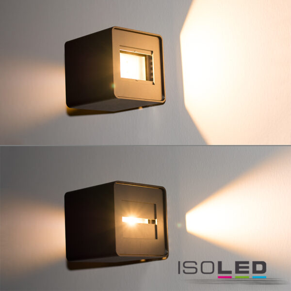 LED Wandleuchte Flex Up&Down 2x5W CREE, IP54, weiß, warmweiß