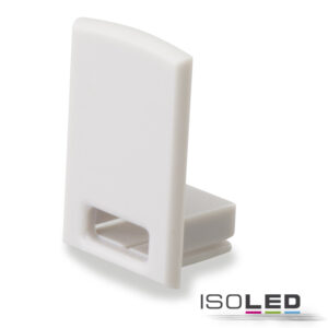 Endkappe EC17 für SURF12 RAIL inkl. COVER4, mit Kabelausgang, PVC, grauweiß